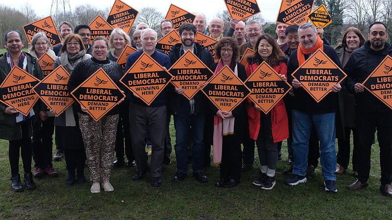 Picture of Lib Dem volunteers in Kingston